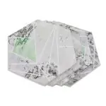 Coaster Marble Hexagon