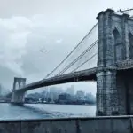Καμβάς με ξύλινο τελάρο ''Brooklyn Bridge''