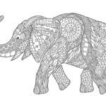Page Coloring Elephant
