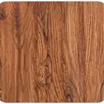 Coaster with Square Wood theme 9.5cm (Set of 4 pieces) made of durable plastic material