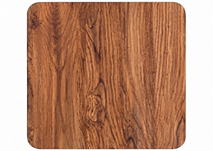 Coaster with Square Wood theme 9.5cm (Set of 4 pieces) made of durable plastic material - Image 1