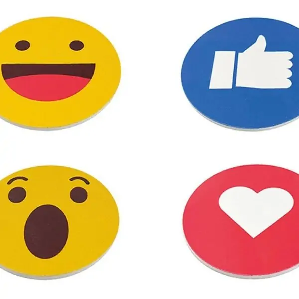 Emoji Souver Circle Set of 4