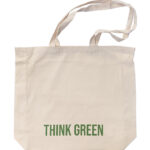 Cotton bag with long handles 42x38x10