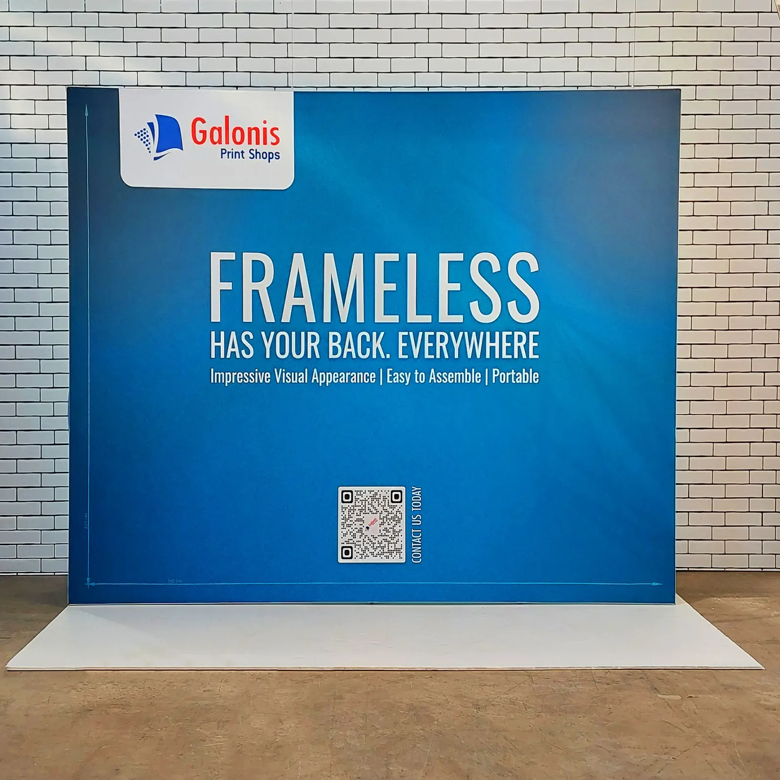 Αράχνη Ευθεία Frameless 225Χ225 - Image 1