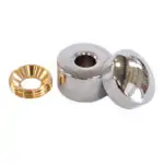 Διακοσμητικό Καπάκι Chrome Φ18mm Βιδωτά με αποστάτη